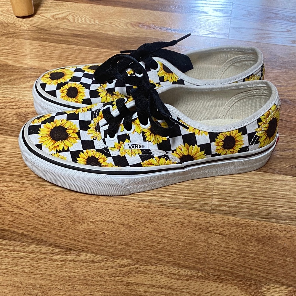 Vans Kids Sunflower Pattern Sneakers